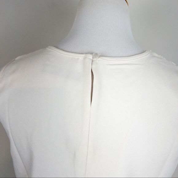 Goodnight Macaroon Womens Size Small White Sleeveless Guipure Lace Top Blouse - Picture 6 of 9